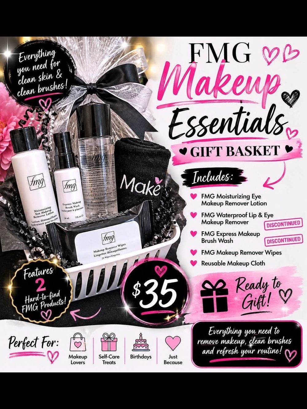 Makeup Essentials Gift Basket